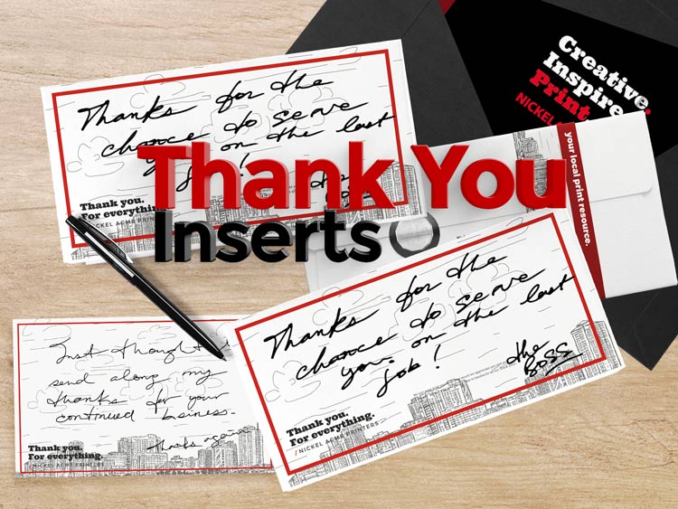 Thank You Inserts